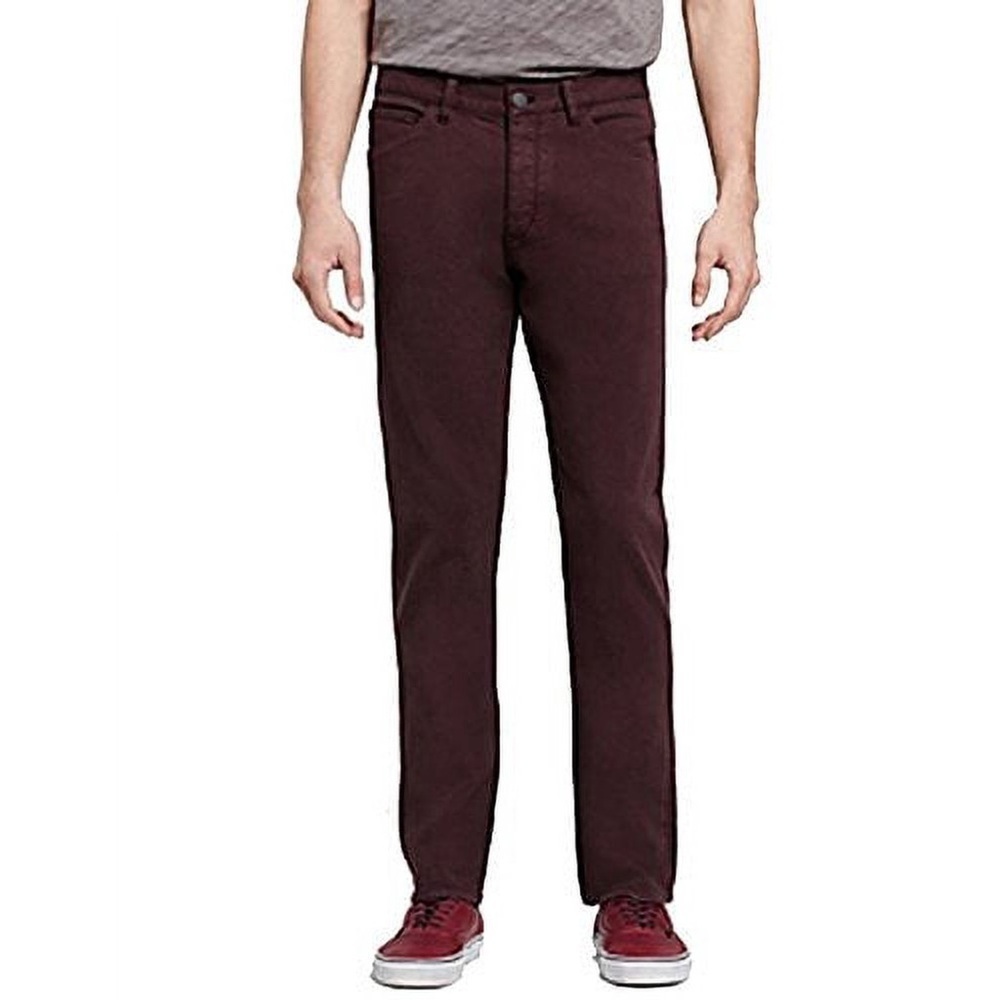 Theory Raffi Slim Fit Chino Pants - Burgundy / Wine - Sz 34